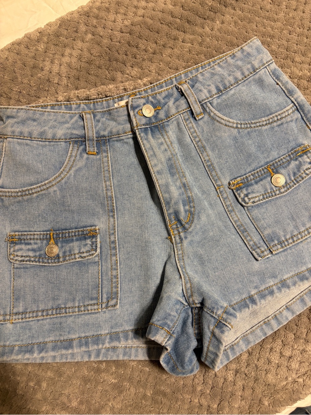 Forever 21 Light Wash Denim Shorts